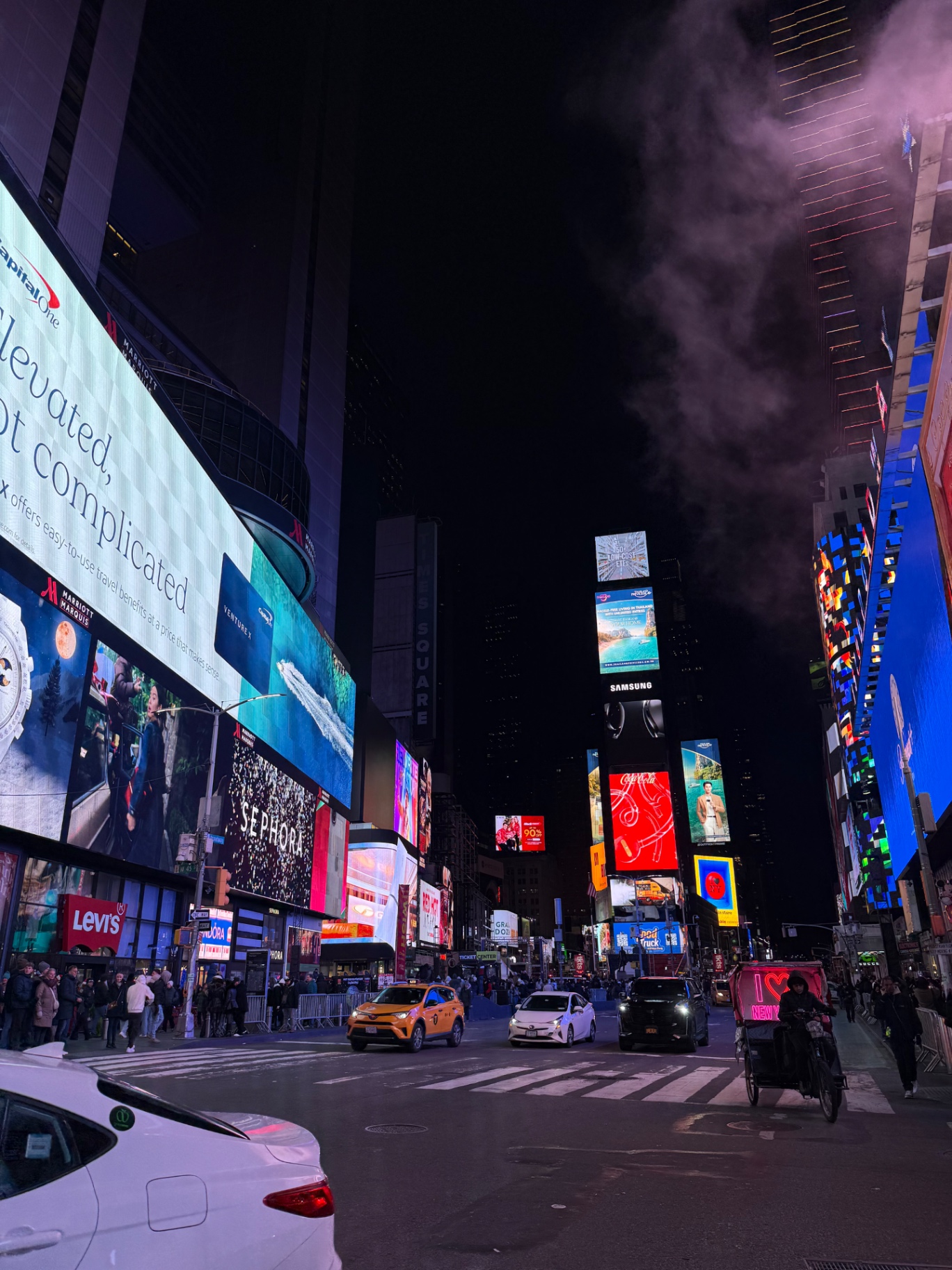 Times Square at night